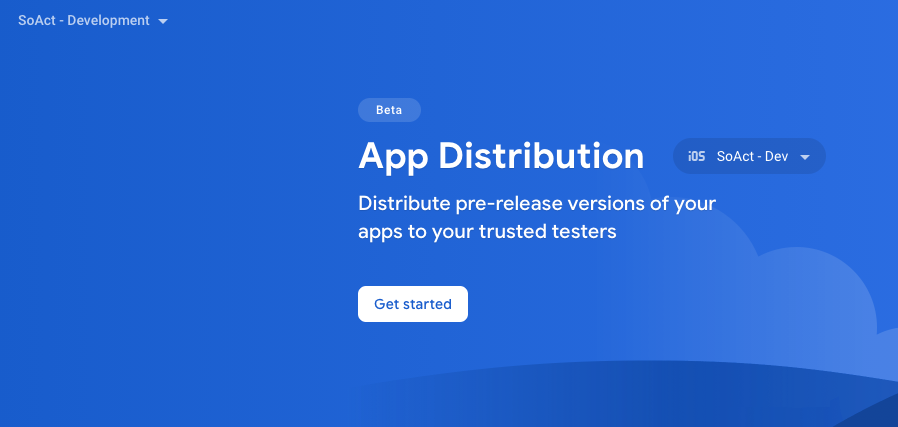 Firebase App Distribution web 1