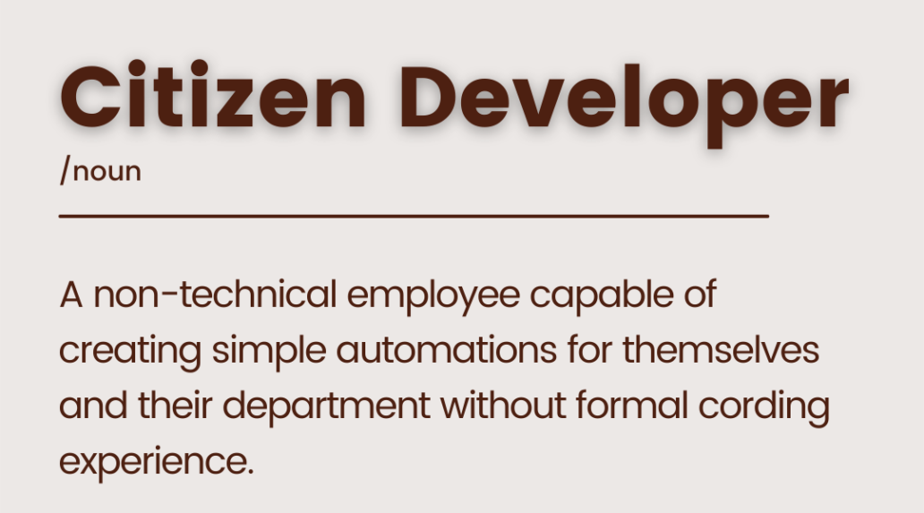 what is a citizen developer