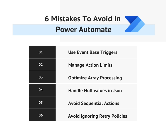 Common Power Automate Mistakes To Avoid